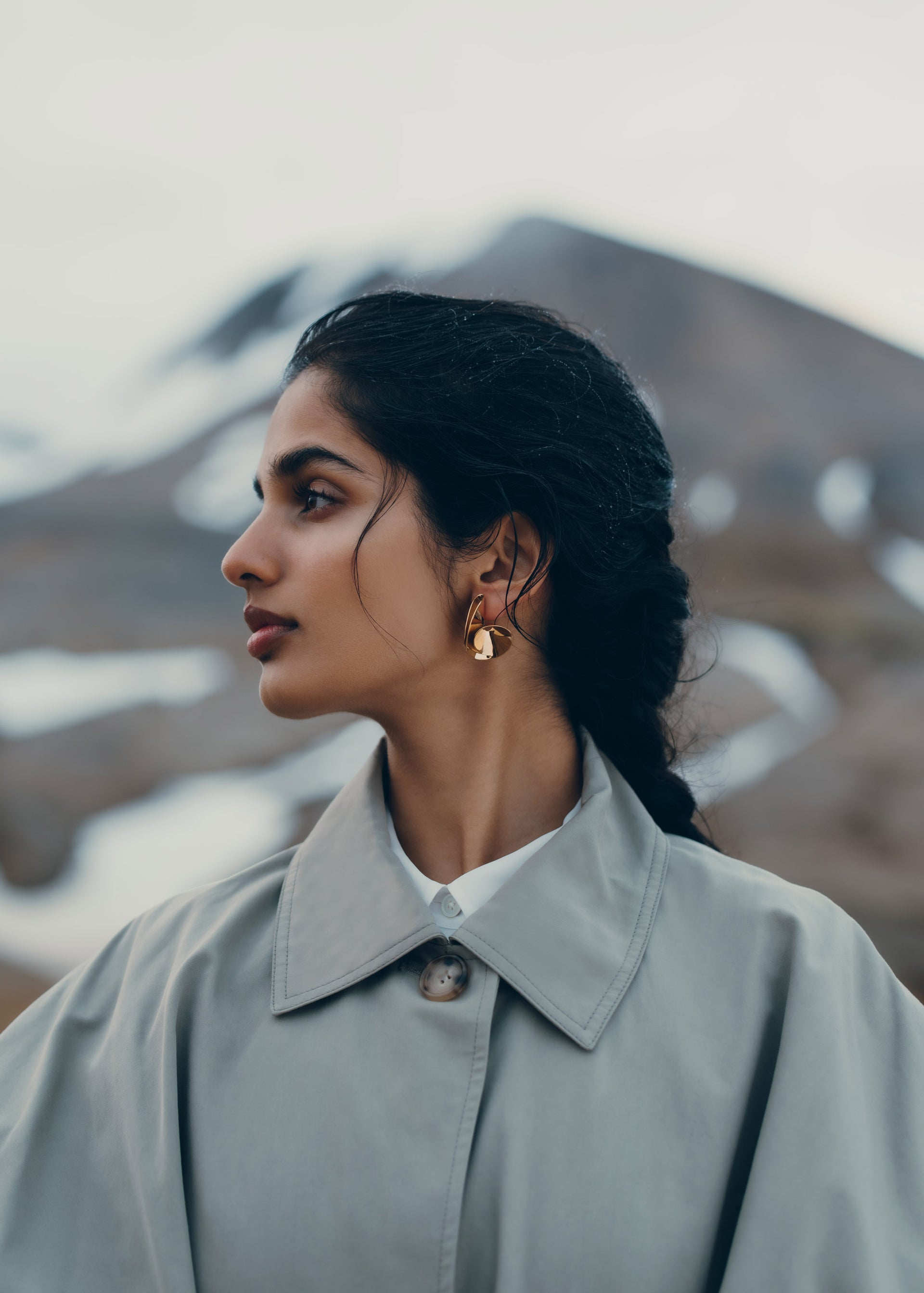 Boucles d'oreilles Éole - Dorée à l'or 24 carats