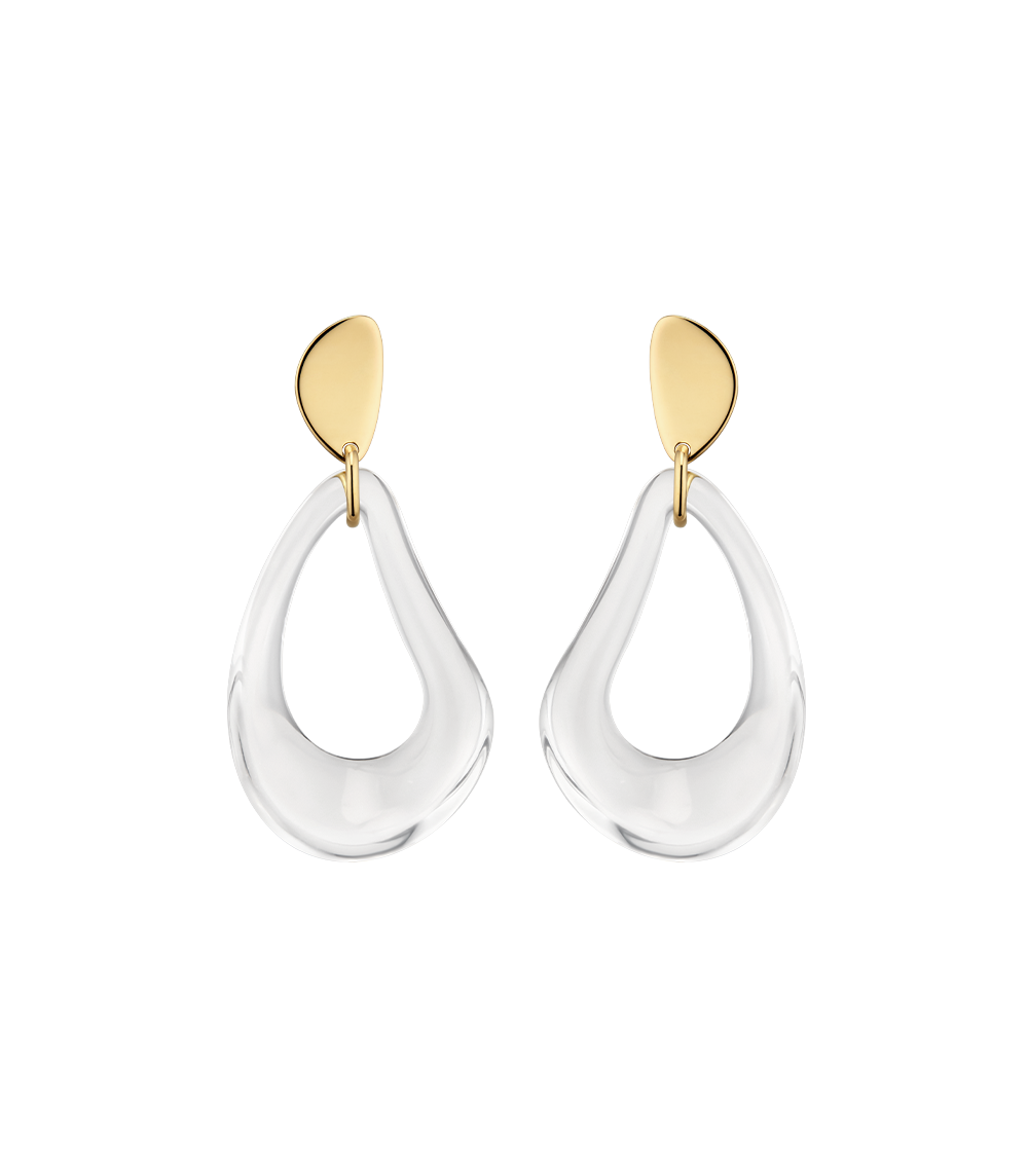 Boucles d'oreilles pendantes Naé - Verre