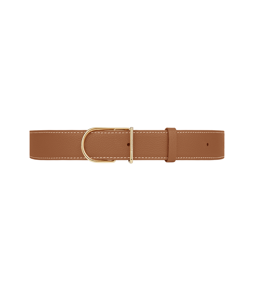 Ceinture Large Umi - Camel Grainé